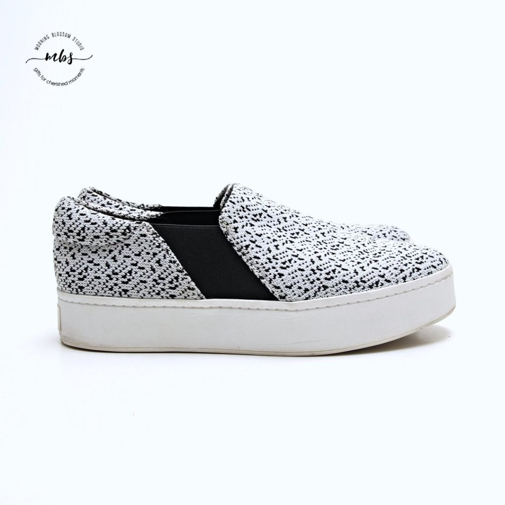Vince Blair Knit Tweed Platform Slip Ons